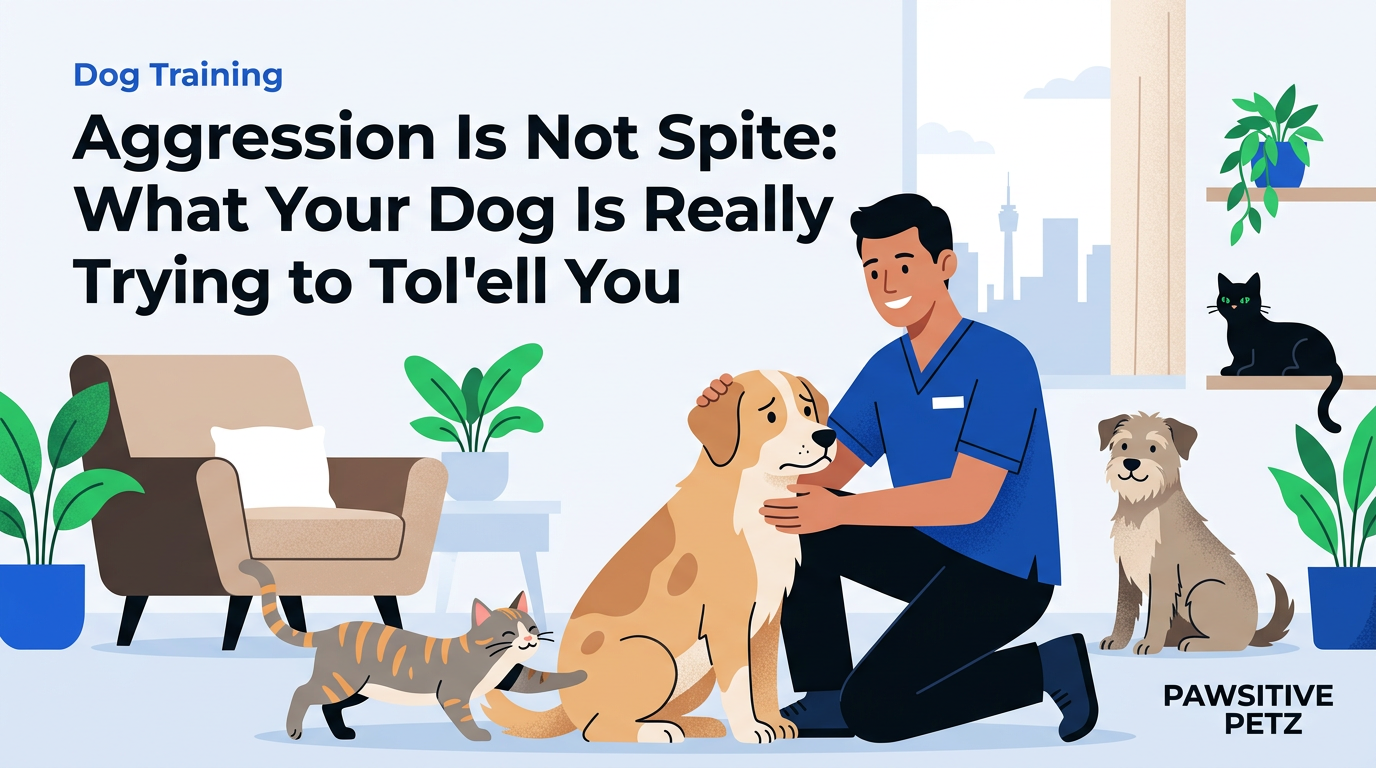 Illustration of aggression Is Not Spite: What Your Dog Is Really Trying to Tell You — Pawsitive Petz dog training in Johannesburg