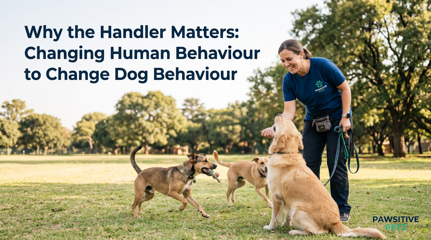 Photograph illustrating why the Handler Matters: Changing Human Behaviour to Change Dog Behaviour — Pawsitive Petz dog training in Johannesburg